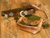 Эдельвейс - старый походный ремень + сумка