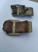 Зацепи німецької розгрузки із залишками ремнів. ПСВ