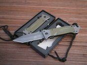 Ніж складний АК-713 танто оливковий, 22 см.