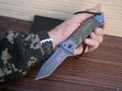 Ніж складний АК-713 танто оливковий, 22 см.