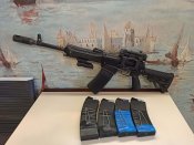 Сайга-12К в тактическом обвесе