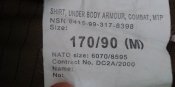 Убакс UBACS (рубашка под бронежилет) со вставками, MTP, 170/90. Оригинал, Великобритания.