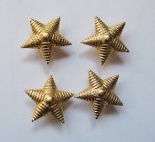 Звездочки большие на погоны старшего офицерского состава = 4 шт. - подполковник = ВС СССР = в люксе!