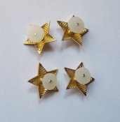Звездочки большие на погоны старшего офицерского состава = 4 шт. - подполковник = ВС СССР = в люксе!