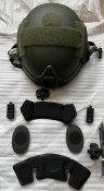 Тактичний шолом класу IIIA Ops-Core FAST High Cut надвисокомолекулярний поліетилен (1 шт.)