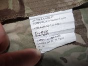 Боевой китель Jacket Combat MPT мультикам ткань 33% хлопок 67% полиэстер size 180/96