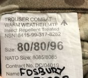 Штаны брюки Warm weather MTP - 80/80/96 insect repellent - замеры в описании