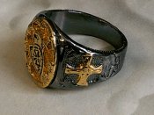 Перстень лицарський тамплієр розм.22