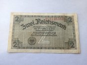 2 бумажные марки нацистской Германии