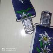 підтяжки Х-подібні.едельвейс,РСТ Німеччина. Б/В. довжина115см. 135см.