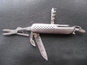Нож складной мультитул Отвертка Ножницы Открывашка Ключ Штопор Пилочка для ногтей