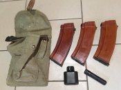 Бакелітові магазини АК в кольорі слива під калібр 5.45 в комплекті з підсумком(все один лот)