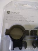 Кольца 25.4 на планку ласточкин хвост Hawke