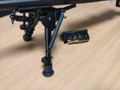 Сошки с качалкой по типу Harris S-BRM 6"-9" с креплением на антабку (Китай)