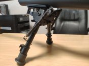 Сошки с качалкой по типу Harris S-BRM 6"-9" с креплением на антабку (Китай)