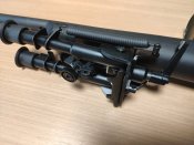 Сошки с качалкой по типу Harris S-BRM 6"-9" с креплением на антабку (Китай)