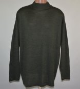 Свитер олива, под горло (2XL) 50% шерсть мериноса.