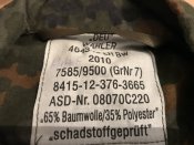 Китель ВС Германии, Flecktarn, GR 7 - как новый
