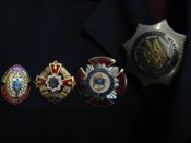 Форма офицера МВД Украины Китель + брюки + 14 ведомственных наград - медалей и знаков МВС України
