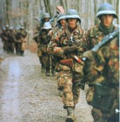 Штаны (полукомбез) Alpenflage M70. Армии Швейцарии.