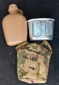 Тактическая Фляга Котелок чехол Мультикам Военная US
