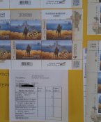 Марки Русскій воєнний  корабль...  всьо блок F +листівка + конверт