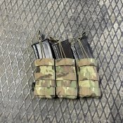 Krydex тройной подсумок для АК Multicam открытый