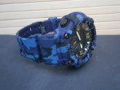 Годинник чоловічий Skmei 1637 Blue-Military, камуфляж.