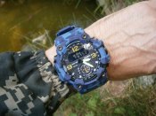 Годинник чоловічий Skmei 1637 Blue-Military, камуфляж.