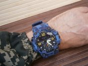 Годинник чоловічий Skmei 1637 Blue-Military, камуфляж.