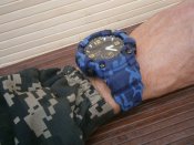 Годинник чоловічий Skmei 1637 Blue-Military, камуфляж.