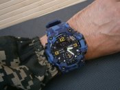 Годинник чоловічий Skmei 1637 Blue-Military, камуфляж.