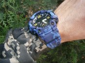 Годинник чоловічий Skmei 1637 Blue-Military, камуфляж.