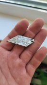 Серебряная накладка с шашки к дню победы