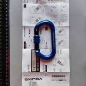 Карабін xinda з муфтою фіксатором, великий, новий