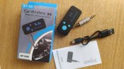 Безпровідний AUX Bluetooth ресивер X6 + microSD приймач,адаптер (1 шт.)