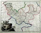 Карта Слободская Украина. Харьковская...