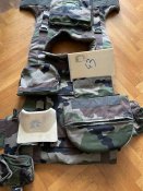 Бронежилет армии Франции с круговой кевларовой рубашкой, пажом и шеей
