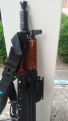 планка пикатини на АКС-74У для установки колиматора