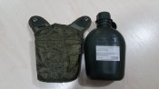 Фляга олива USA в термочехле, пищевой пластик, Mil-Tec Германия. Новая