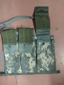 Подсумок на 3 магазина АК47 АК74 пиксель ACU склад, переноска на ремне армия США склад,