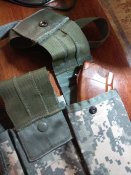 Подсумок на 3 магазина АК47 АК74 пиксель ACU склад, переноска на ремне армия США склад,