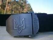 Ремінь "Тризуб / Слава Україні", чорний.