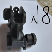 Приціл механічний з подвійним регулюванням  для АR- 10 та кулимета