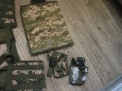 Разгрузка, подсумки магазов АК и гранатные, сумка сброса пустых маг-в + дождевик бонусом. Все новое