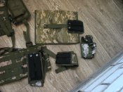 Разгрузка, подсумки магазов АК и гранатные, сумка сброса пустых маг-в + дождевик бонусом. Все новое