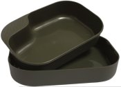 Кемпинг бокс-набор тарелок Wildo Camp-a-box®, olive. Швеция, оригинал. Новый