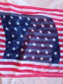 шарф в стилі прапора USA .:50 см.Х  90см.б.в.