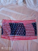 шарф в стилі прапора USA .:50 см.Х  90см.б.в.
