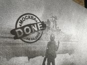 Полный набор блок марка + открытка + конверт Русский военный корабль . . . все! F DONE